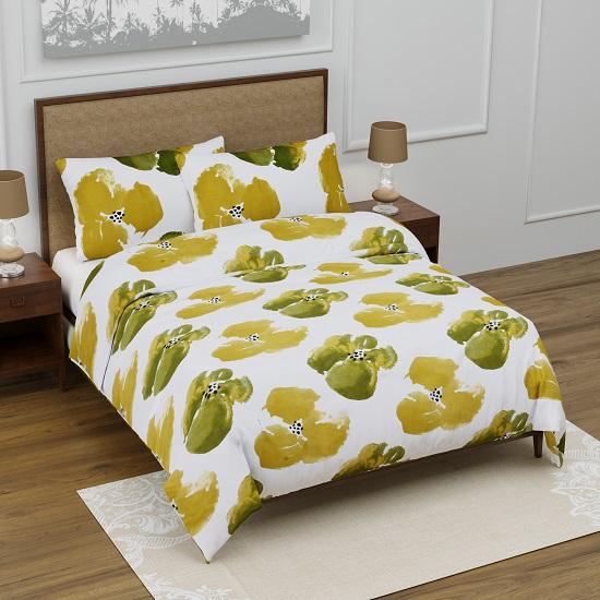 Индийское роскошное постельное белье с цветочным принтом, одеяло, индийское покрывало в стиле бохо, простыня с 2 наволочками, комплект постельного белья